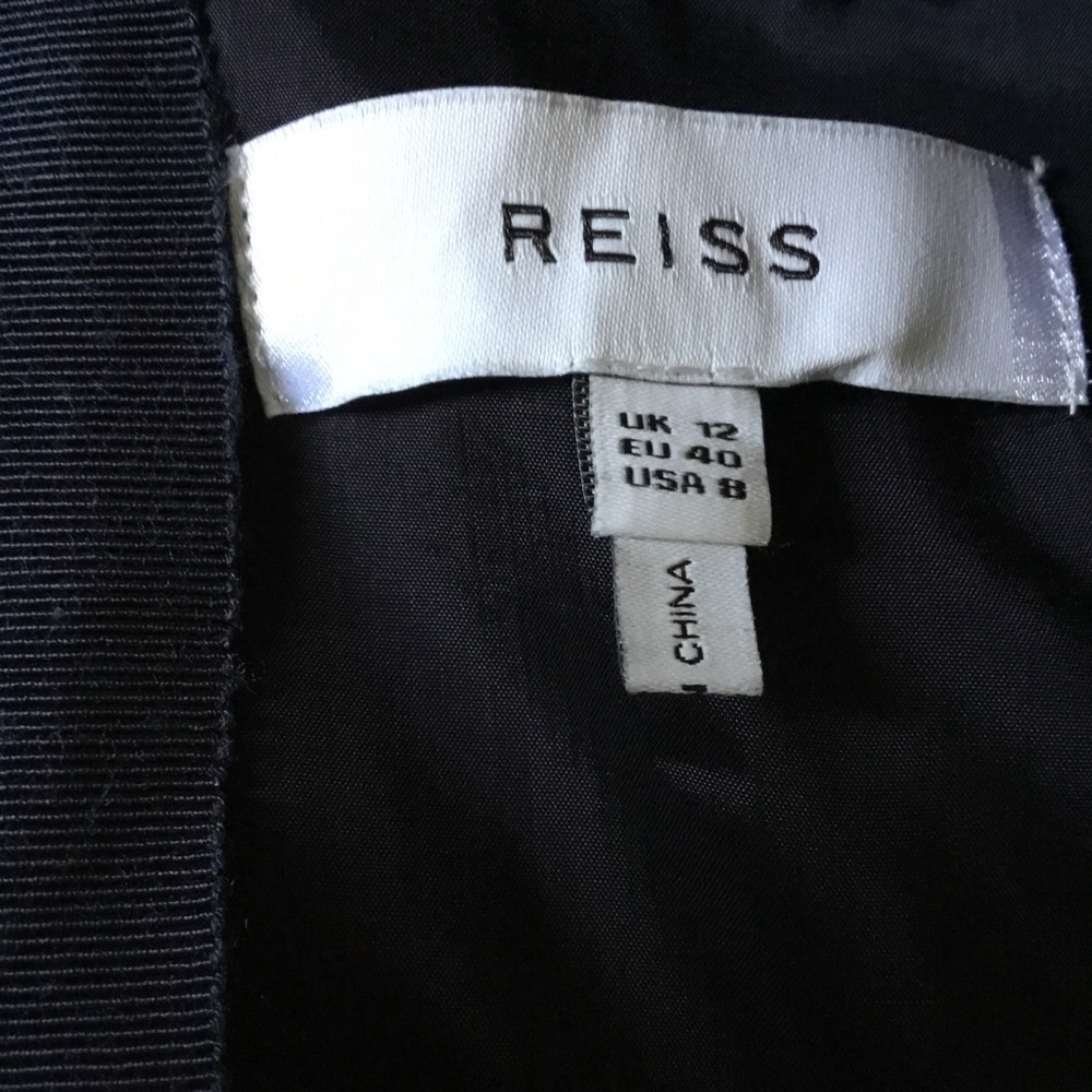 Reiss size 8 Elegant Navy Blue Dress - Picture 10 of 13